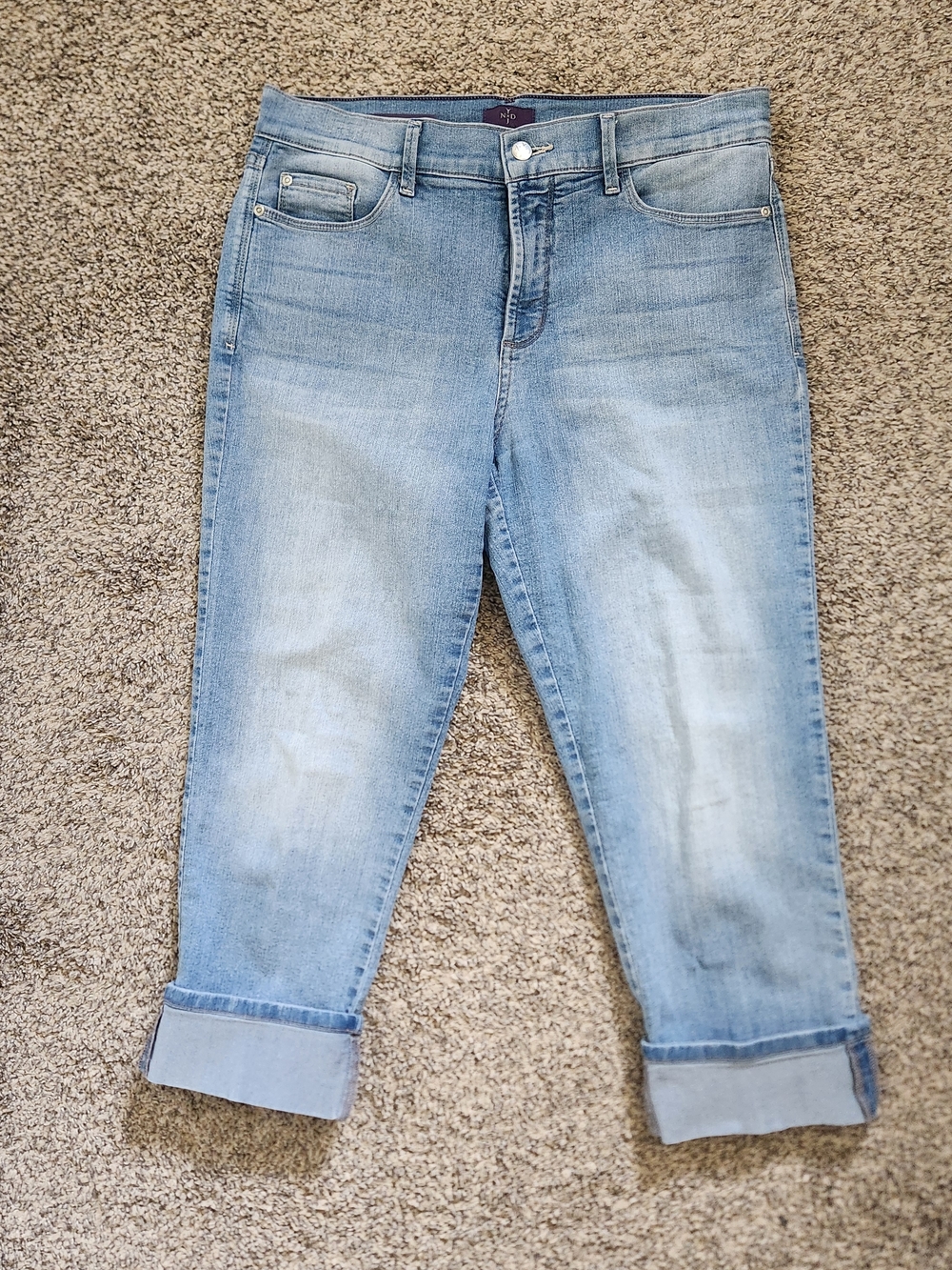 NYDJ Light Blue Women’s Relaxed Crop Jeans - Picture 2 of 4